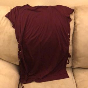 Maroon shirt